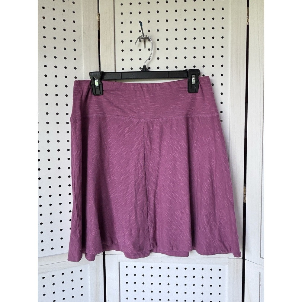 Adventura Mini Skirt Pink Org Cotton Bamboo Rayon Women's Small Pull On